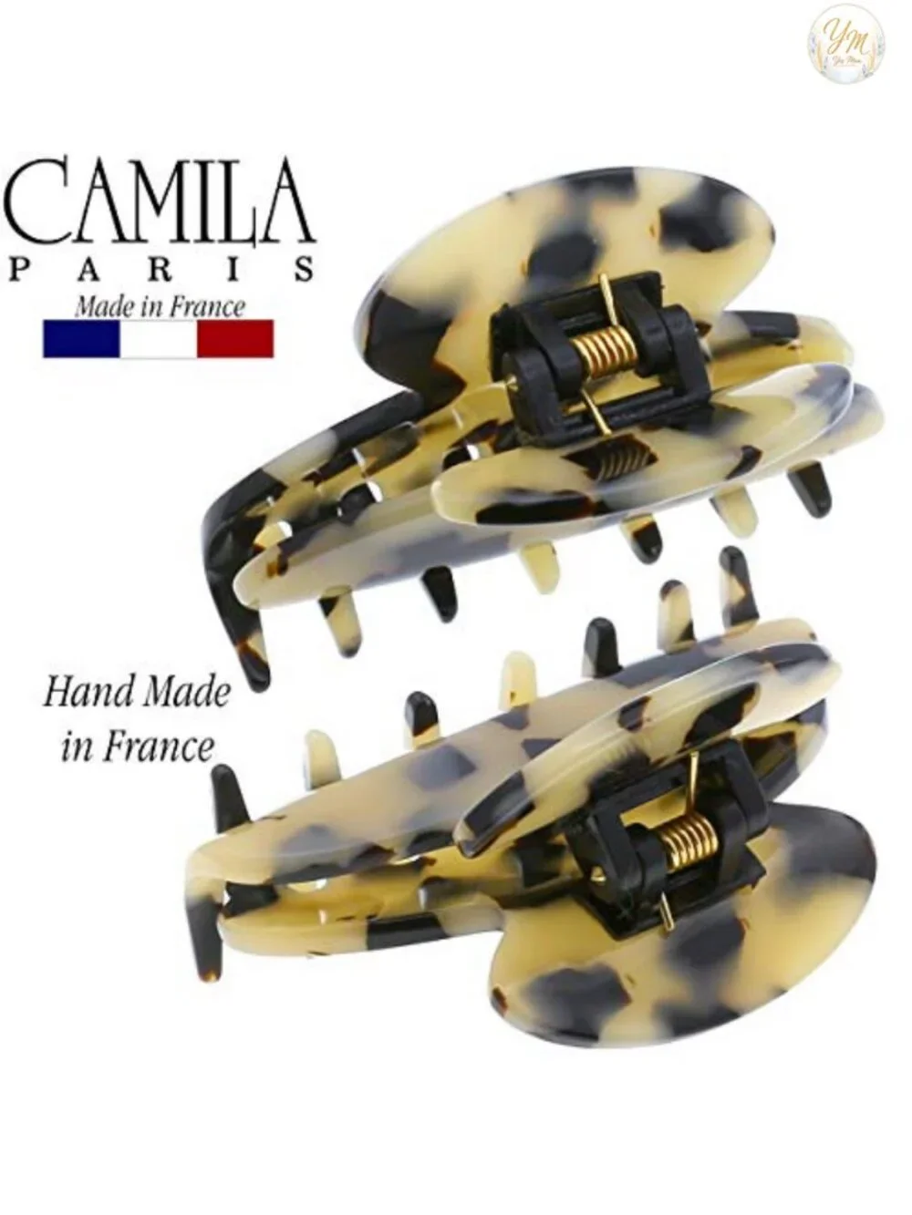 French Hair Clip, Cellulose Acetate, Strong Hold Jaw Clamp, Hair Accessory for